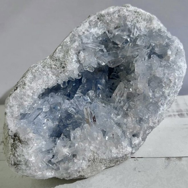 セレスタイト原石 結晶