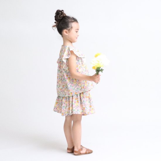 ☆SALE☆RIO s.t.closet エスティクローゼット　花柄　タックキュロット　パンツ　スカート　120 130cm -  ベビー＊子供服＋ギフト　Rorty