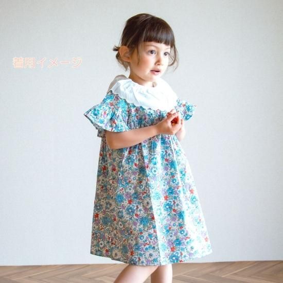 RIO s.t.closet エスティクローゼット 　花柄　シャーリングワンピース　110 120cm - ベビー＊子供服＋ギフト　Rorty