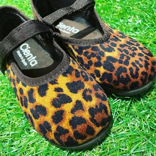 Cienta Velcro Onestrap Shoes (leopard ベロア) |