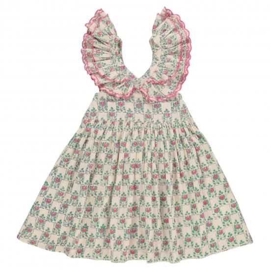 bebe organic ワンピース 3y 25AW】Bebe Organic(べべオーガニック)Zora Apron Dress Padded