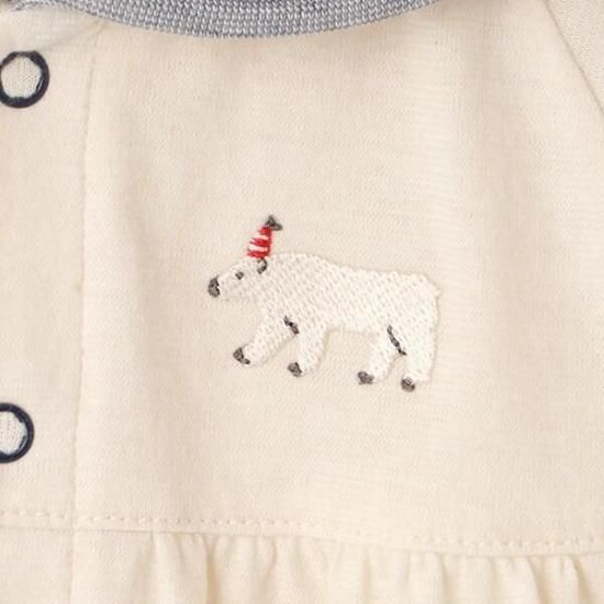 ★ともとも⑫★ キッズ 半袖 Tシャツ 3連刺繍 オフホワイト – ねずみのANDY