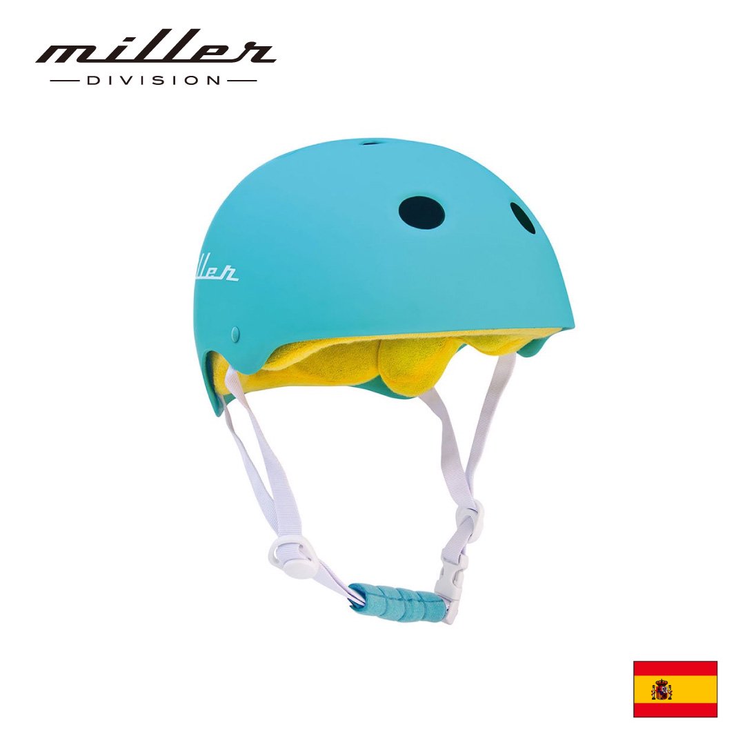 Miller DIVISION ミラーディビジョン】子供用ヘルメット ターコイズ ブルー 自転車用 練習用