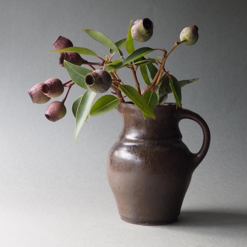たくまポタリー  ジャグ  花器 たくまポタリー ジャグ（ブラウン） - 日暮らしONLINESHOP