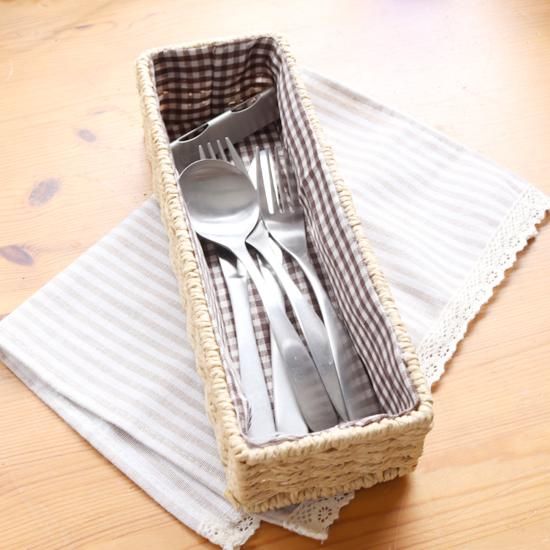 カトラリーケース 内布チェック柄 Natural Kitchen Select カトラリーケース 内布チェック柄 Natural Kitchen Select