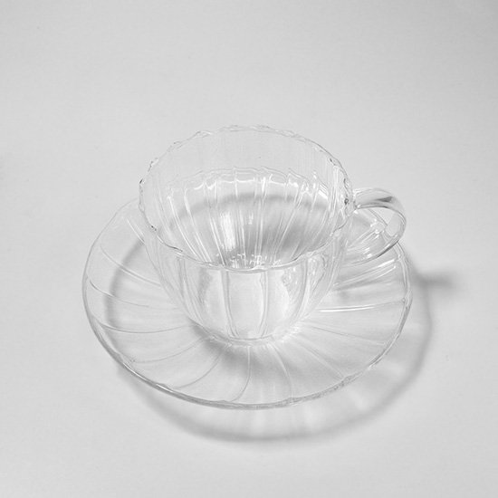 ガラスカップ＆ソーサー - NATURAL KITCHEN & select