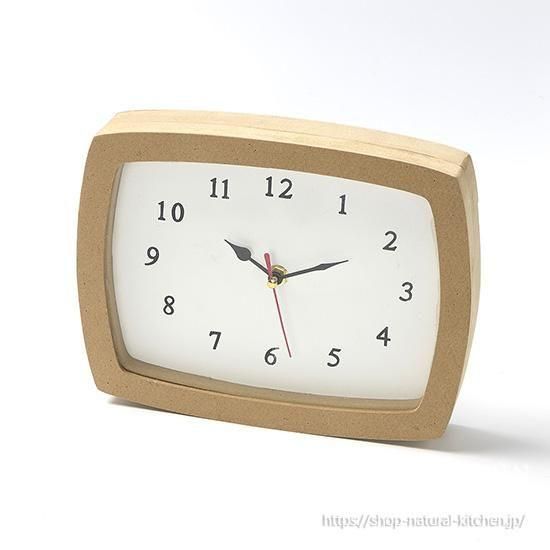再入荷なし＞木製ウォールクロックスクエア - おしゃれな雑貨の通販は