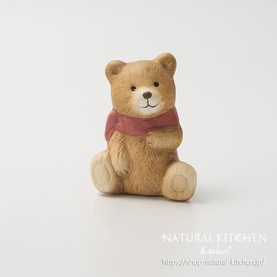 赤いマフラーの仔熊 テディベア くま 海外作家様 ハンドメイド 部屋飾り 赤いマフラーの仔熊 テディベア くま 海外作家様 ハンドメイド