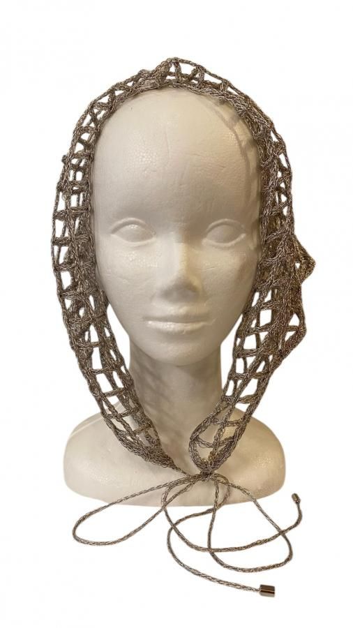 metal mesh scarf SIL