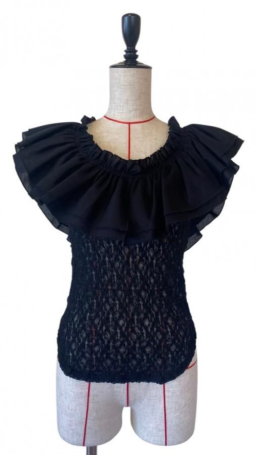 big frill lace cami BK size 2