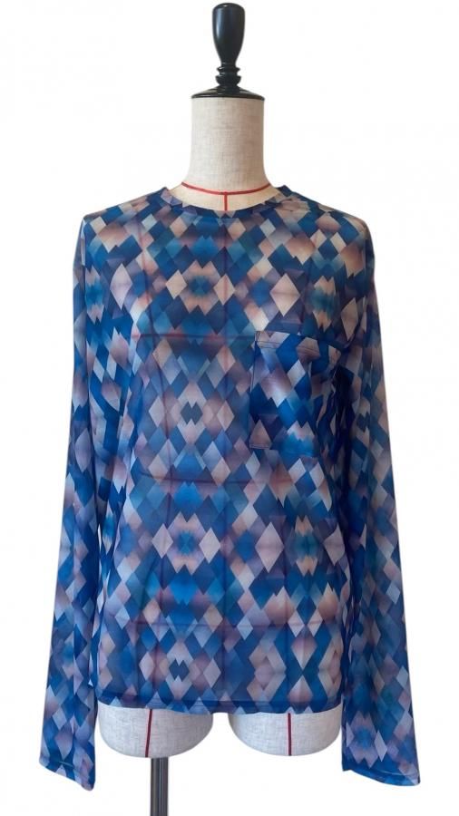 sheer print longT. BLU size 1