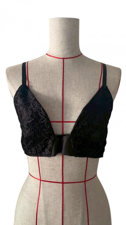 embroidery bustier BK size FREE