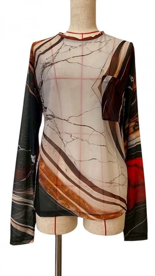 sheer long T BK/size 2