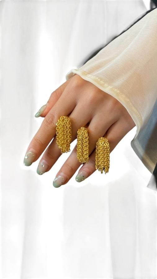 <img class='new_mark_img1' src='https://img.shop-pro.jp/img/new/icons1.gif' style='border:none;display:inline;margin:0px;padding:0px;width:auto;' />triple chain ring GLD
