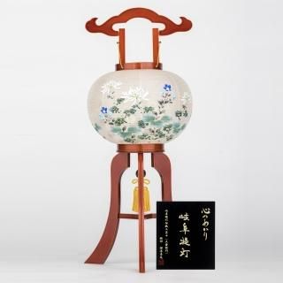全宗派】 下げ提灯 岐阜提灯 絹二重張り 天上もなみけやき 行灯
