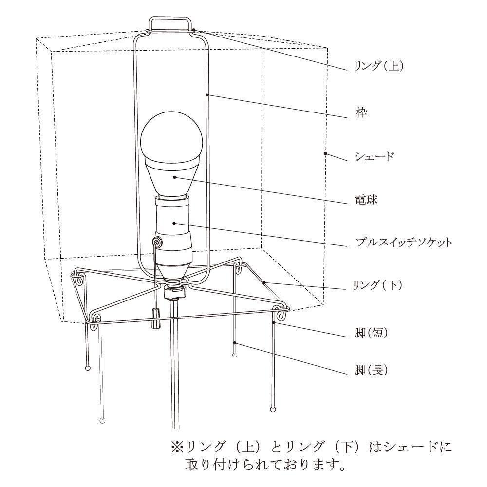 イサムノグチ akari 正規品　オゼキ　箱　説明書付き AKARI 1AY / イサム ノグチ ISAMU NOGUCHI / 尾関（オゼキ