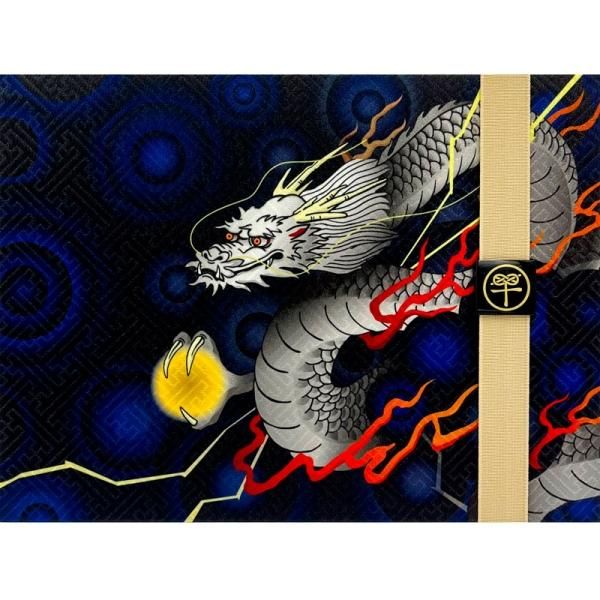 送料無料】見開き御朱印帳 24年干支 甲辰(銀龍) | 京都ちせん 送料無料】見開き御朱印帳 24年干支 甲辰(銀龍) | 京都ちせん