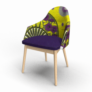 African Print Chair<br>ե̤餵ɪͭڵӥʥ