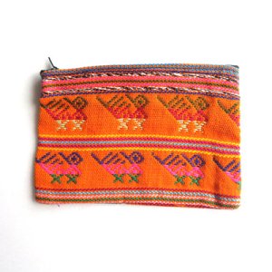 中米グァテマラの民族衣装生地ポーチL/グアテマラ雑貨 