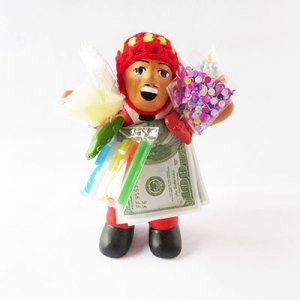 OUTLET(訳あり)幸運を呼ぶエケッコ人形【幸運人形】RED/ペルー雑貨 