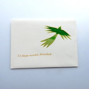 織物カード・ケツァール、グリーティングカード/グアテマラ雑貨