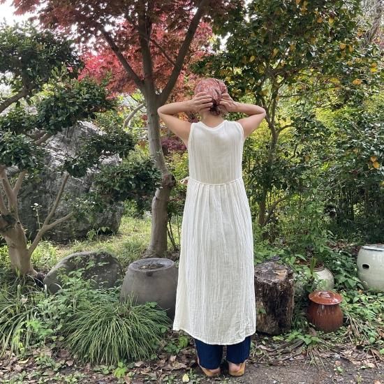 ノースリーブ カシュクールワンピース ナチュラル(トライバル ノースリーブ カシュクールワンピース ナチュラル(トライバル