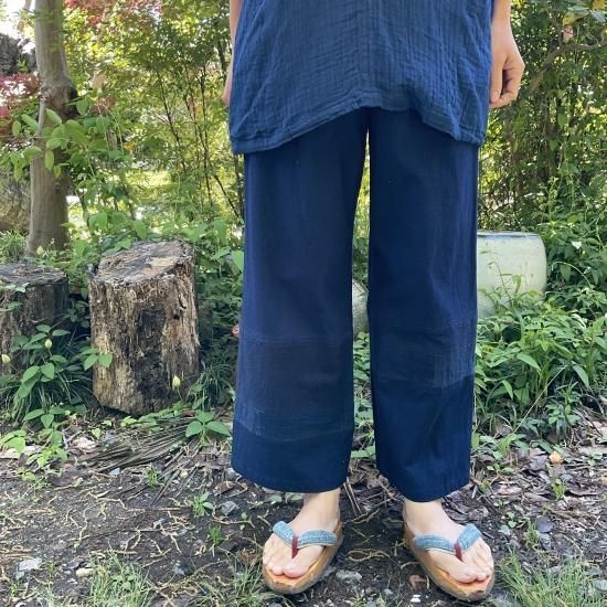 パッチワークパンツ インディゴ【藍染】（トライバルアーツ オリジナル