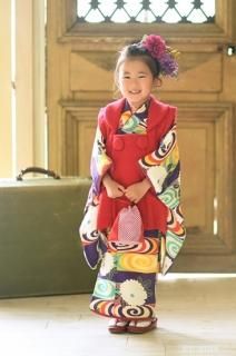 おしゃれなアンティーク着物復刻七五三女児<販売品> おしゃれなアンティーク着物復刻七五三女児<販売品>
