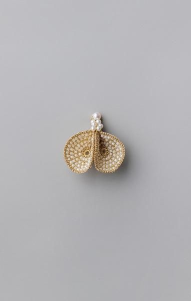 Textile Flower petal/duo ԥ IVORY