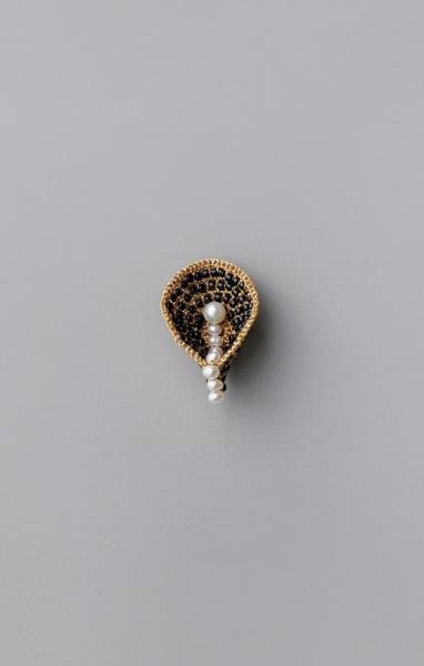 Textile Flower petal/solo ԥ BLACK