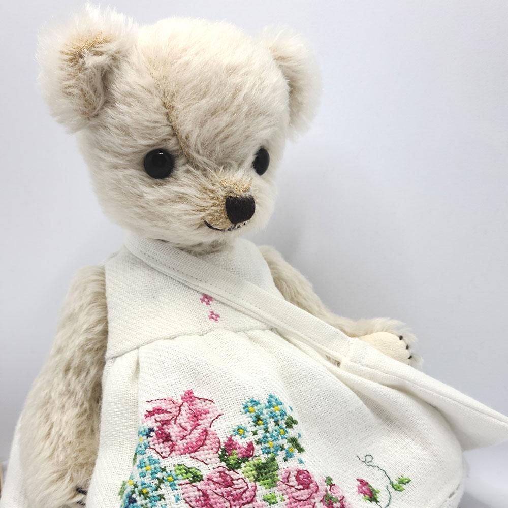 ◇handmade misso◇薔薇の季節に生まれたお姉さんベアちゃん ◇handmade misso◇薔薇の季節に生まれたお姉さんベアちゃん