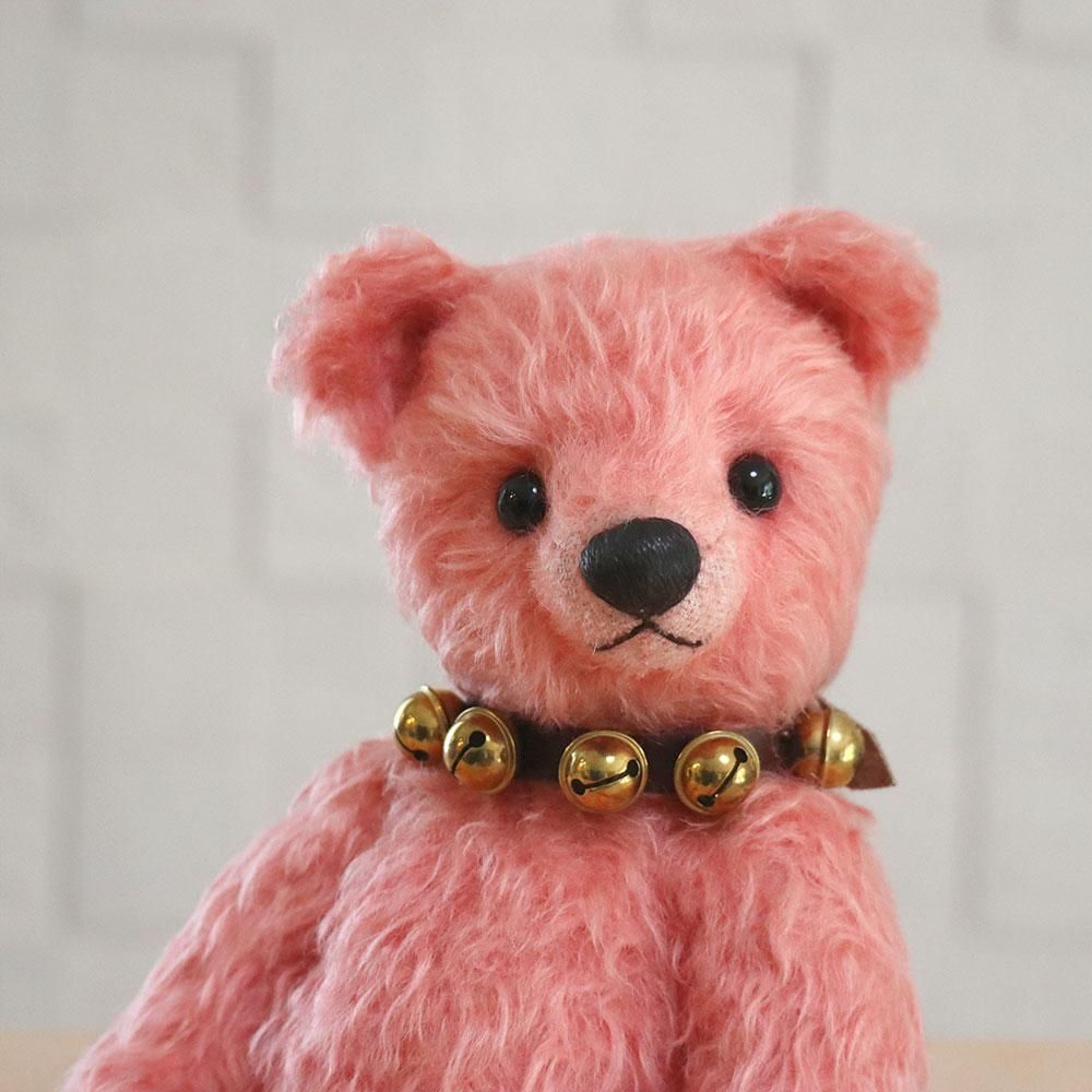 テディベア ハンドメイド ai bear 紅茶染め 手のひらサイズ 11.5㎝ テディベア ハンドメイド ai bear 紅茶染め 手のひらサイズ 11.5