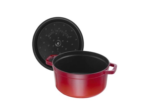 staub ストウブ ピコココットロンド22cmチェリーレッド鋳物琺瑯鍋No.1