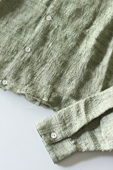 ZED Cropped Silk Shirts w belt loop USA製
