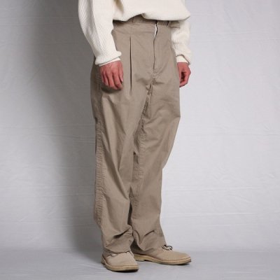 TRO USERS / WIDE TAPERED TROUSERS - BEIGE