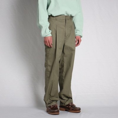 TRO USERS / WIDE TAPERED TROUSERS - KHAKI