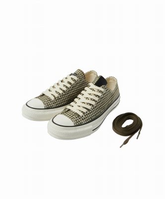 <img class='new_mark_img1' src='https://img.shop-pro.jp/img/new/icons16.gif' style='border:none;display:inline;margin:0px;padding:0px;width:auto;' />N.HOOLYWOOD REBEL FABRIC BY UNDERCOVER × CONVERSE ADDICT / CHUCK TAYLOR NU OX  - KHAKI CHECK