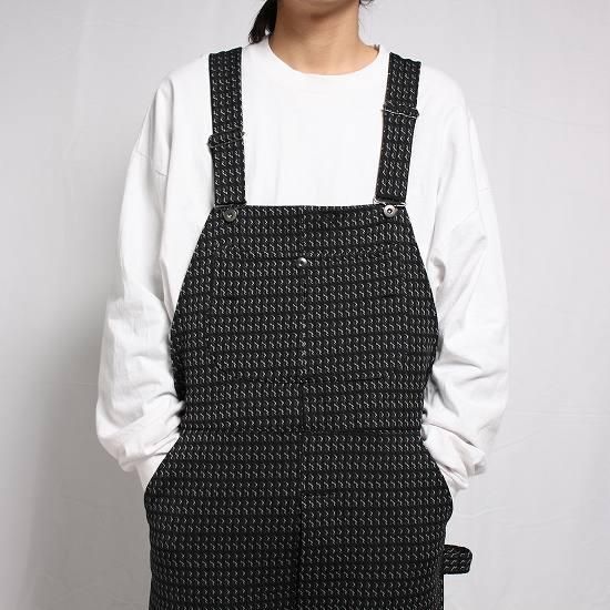 TUITACI (ツイタチ) / SMOKING STRIPE JQD KNIT OVERALL - MONOCHRO