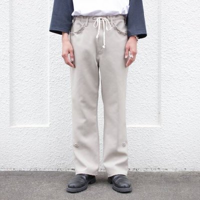 go-getter (ゴーゲッター) × Rooster King / REMAKE STUDDED PANTS - #1
