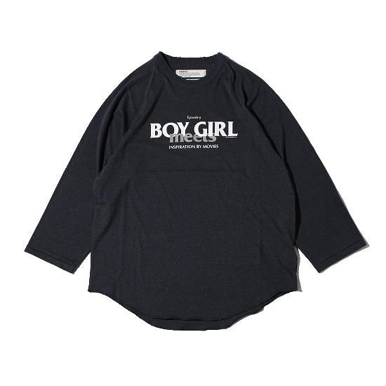 DAIRIKU Boy meets Girl Tシャツ エピソード9 ブラック DAIRIKU 22SS Episode9 BOY meets GIRL Print T-SHirts | A WORD