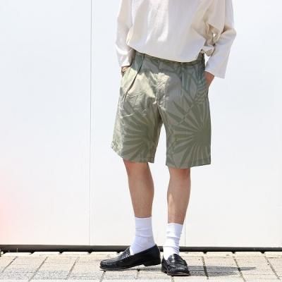 <img class='new_mark_img1' src='https://img.shop-pro.jp/img/new/icons17.gif' style='border:none;display:inline;margin:0px;padding:0px;width:auto;' />Engineered Garmentsʥ󥸥˥ɥġ/ SUNSET SHORT (LEAF PRINT COTTON POPLIN) - KHAKI/OLIVE