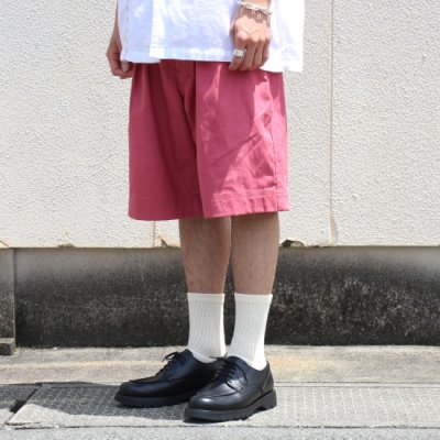 Willow Pants (ウィローパンツ) / P-004 1TUCK SHORTS - RED