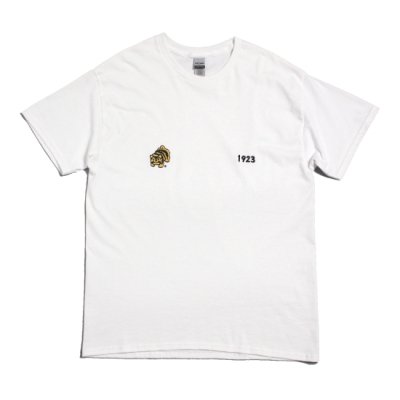 ײ & KNOCK OUT / S/S EMB TEE - WHITE