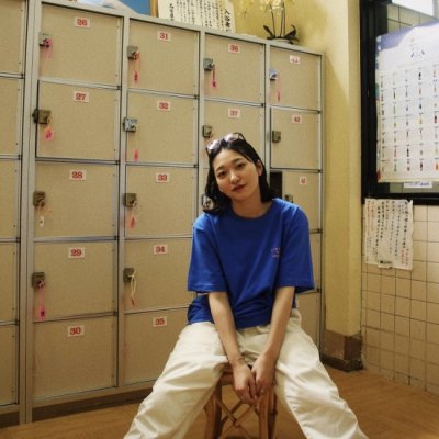 Froud (風呂人) / YAMAMURA MILK TEE + 銭湯タオル - ROYAL BLUE