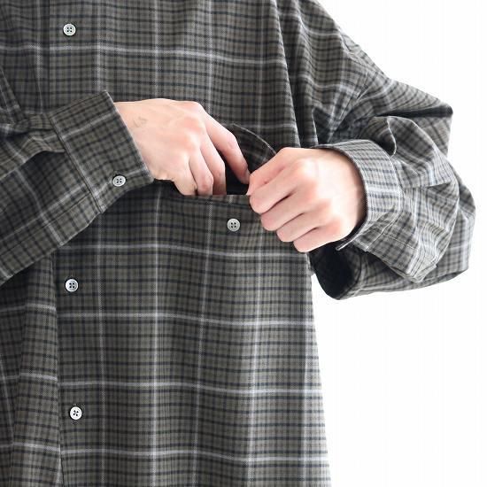 FreshService (フレッシュサービス) / WOOLY STRETCH TAB-COLLAR SHIRT