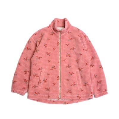 DAIRIKU (ダイリク)/ Flower Fleece Zip Up Blouson - Pink