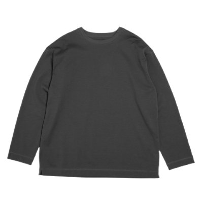 NOC (エヌオーシー) / AUTHENTIC LONG SLEEVE TEE-CHARCOAL