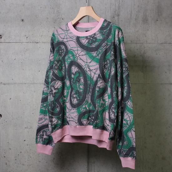 Needles (ニードルス) / Crew Sweat Shirt (Papillon Pile JQ) - PINK