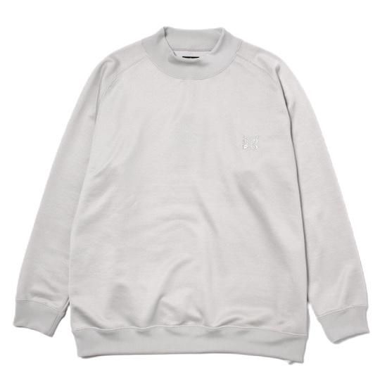 Needles (ニードルス) / LS Mock Neck Tee (C/Pe Bright Jers) - ICE WHITE