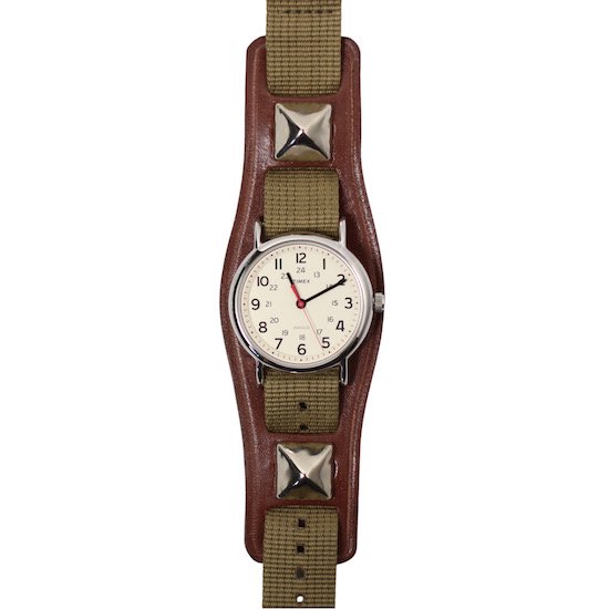 Roosterking & Co. (ルースターキング) / Leatehr Base With TIMEX - BROWN/KHAKI